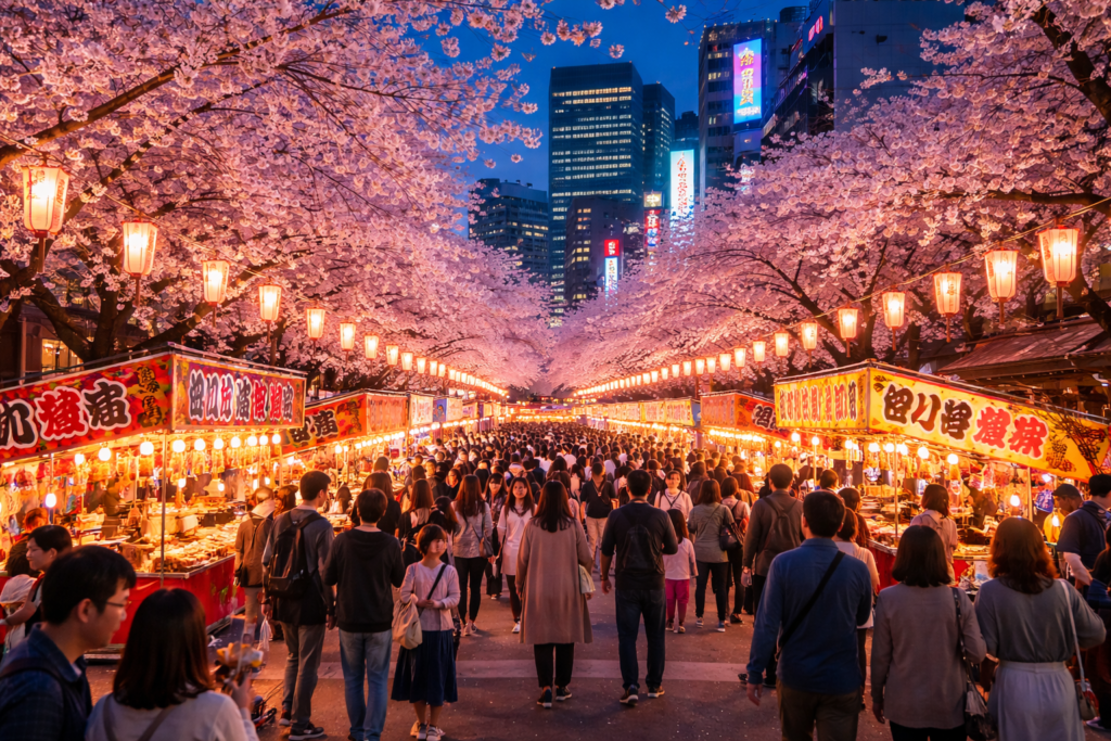 AI-generated illustration of Sakura Festival